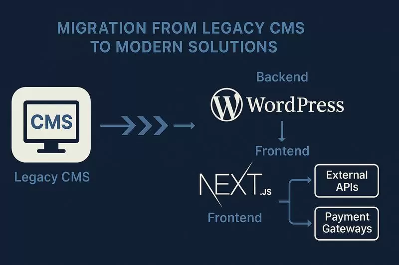 schemat migracji ze starych CMS
